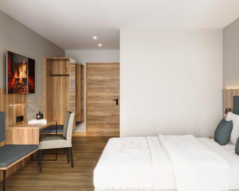 Visualisierung eines neuen Hotelzimmers