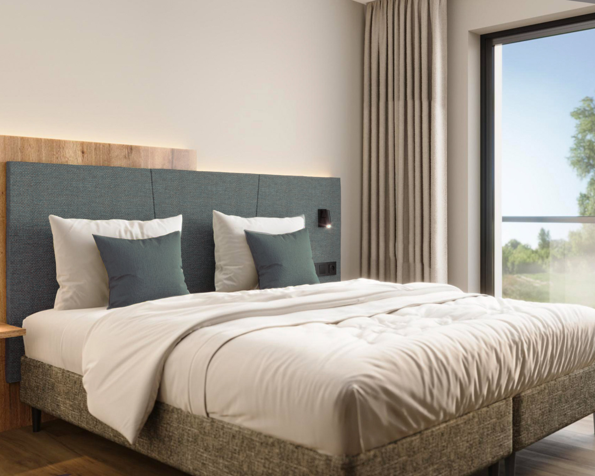 Visualisierung eines neuen Hotelzimmers